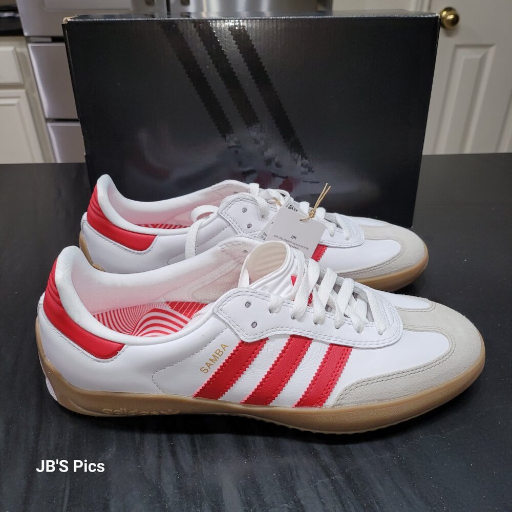 Adidas Samba Men's Size 9.5 OG Puig Sneakers White Red JQ5865 BRAND NEW IN BOX